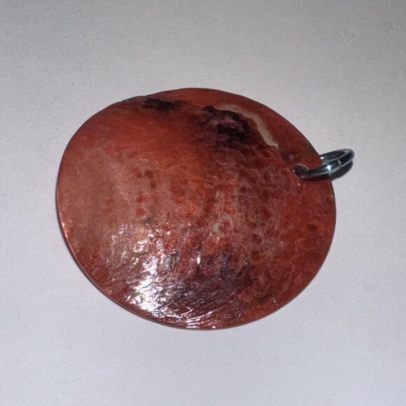 Pink and Green Black Lip Shell Pendant - Picture 6 of 8